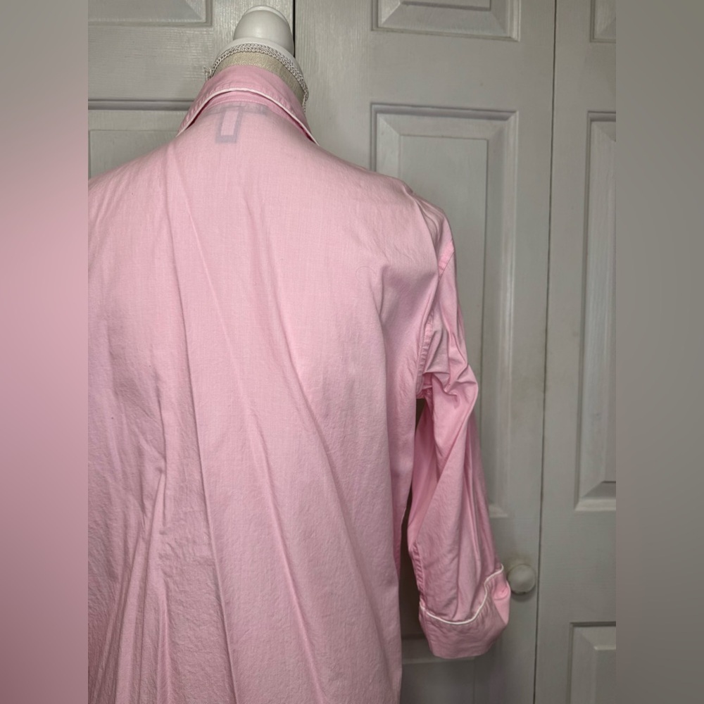VTG Lauren Ralph Lauren Nightgown Light Pink Night Shirt M - Picture 7 of 9